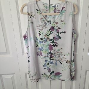Violet & Claire Pastel Floral Sleeveless Blouse